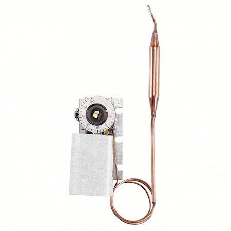 Line Voltage Mechanical Thermostat, Heat or Cool, -30 to 100F, Screwdriver,120 to 277V AC, Fixed