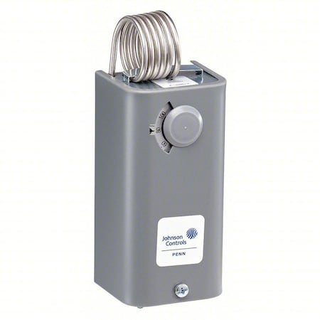Line Voltage Mechanical Thermostat, Heat or Cool, -30 to 100 F, 120 to 277V AC, 1C, 1H
