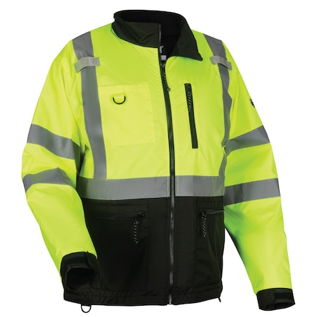 Windbreaker, Polyester Ripstop, Class 3 Type R, Lime, XL