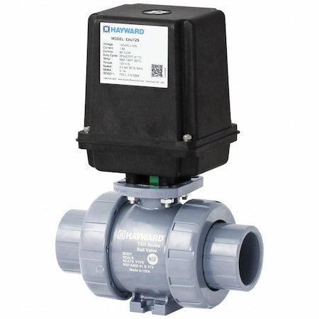 Actuated Ball Valve,Tube Size 2",PTFE