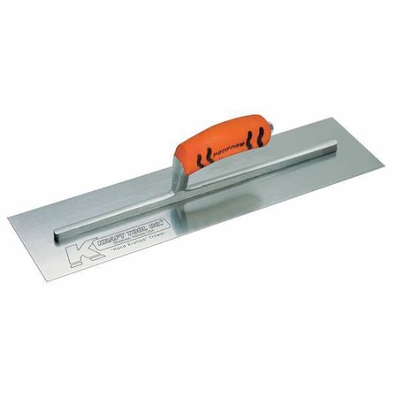 Concrete Trowel,Square,4 x 18 in,Steel