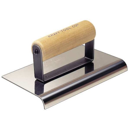 Sidewalk Edger,SS/Wood,1/4 in Radius