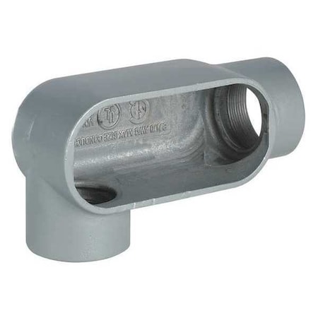 Conduit Body,7.0 cu. in. Capacity,Gray
