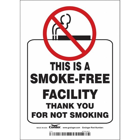 Safety Sign, 7" H, 5 in W, Vinyl, Vertical Rectangle, English, 474L07