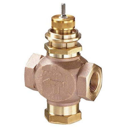 Globe Valve,3-Way Mixing,1 In,(F)NPT