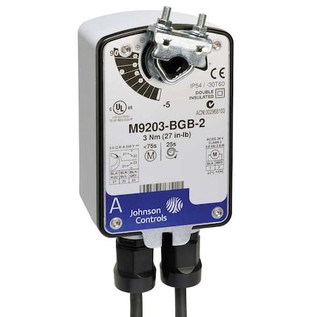 Electric Actuator,27 in.-lb.-22 to 140