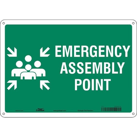 Safety Sign,14" Wx10" H,0.032" Thickness