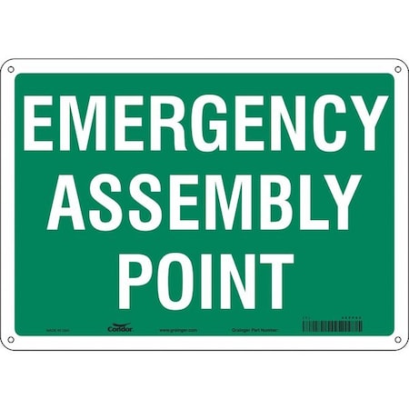 Safety Sign,14" Wx10" H,0.032" Thickness