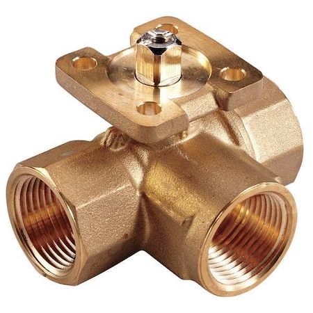 Ball Valve,3 Way,SS Trim,(F)NPT 1/2