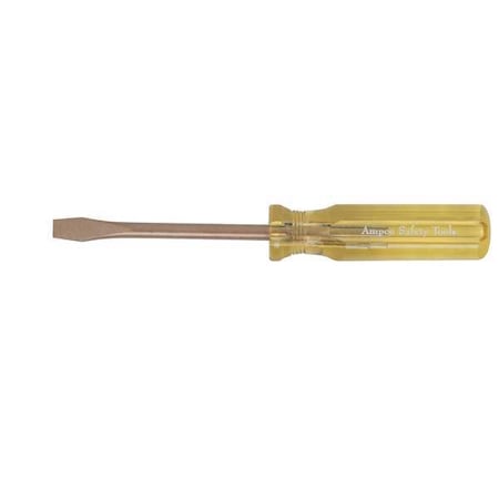 Non-Sparking Slotted Screwdriver 1/4 in Round