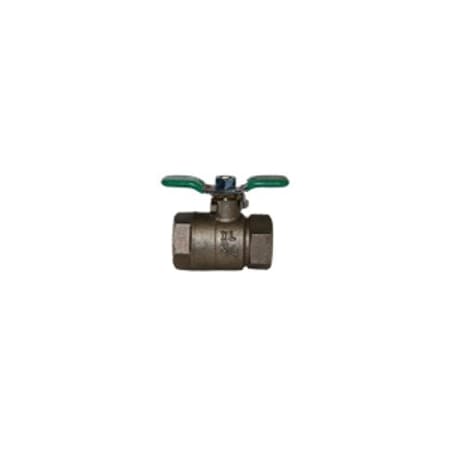 Manual 2-Way Ball Valve,NPT,Bronze