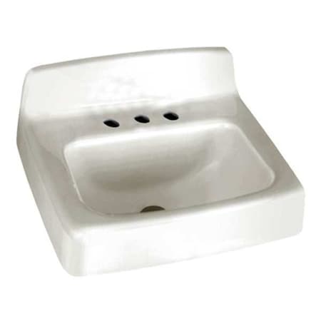 Bathroom Sink,Enameld Cast Iron,18 In. L