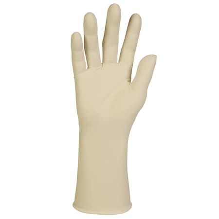 G3, Disposable Cleanroom Gloves, 8 mil Palm, Latex, 12 in, ISO 4, AQL 1.5, L, 50 PK, Beige