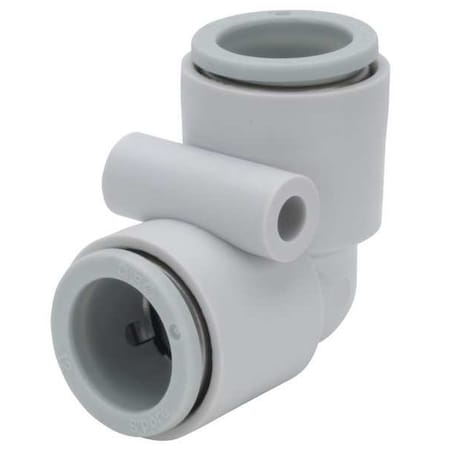 Push-Fit Elbow Fitting, Push-to-Connect x Push-to-Connect, 12mm Tube OD, Plastic