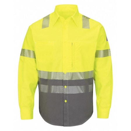 Men's Flame-Resistant Collared Shirt, 8.6 cal/sq cm, L, ComforTouch(R)