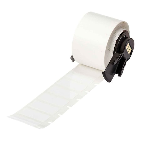 Pre-Cut Label Stock Roll, White, Gloss