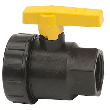 Manual 2-Way Ball Valve,NPT,Polypro