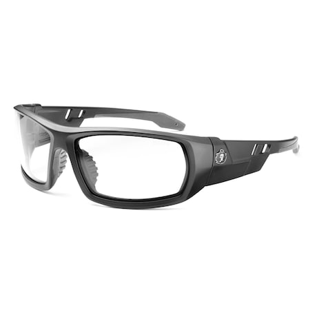 ODIN, Safety Glasses, Anti-Scratch & Fog-Off+, Clear Lens, Matte Black Frame Frame, Full-Frame