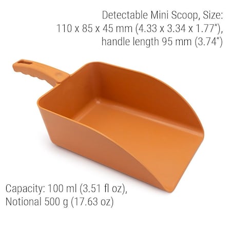 Det. Square Scoop Mini (100ml/500g) Orange