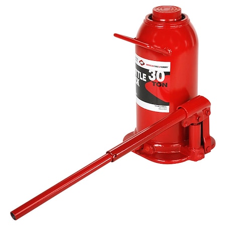 Bottle Jack,30 ton,Max Lift 17 1/4" H
