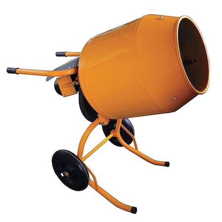 Wheelbarrow Mixer,4-3/4 Cu. Ft.,3/4HP