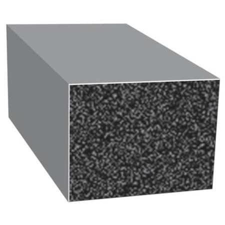 Rubber Seal, Rectangle, 0.5"W x 100 ft.