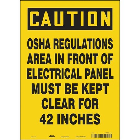 Safety Sign, 14 in Height, 10 in Width, Vinyl, Vertical Rectangle, English, 475N58