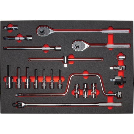 Socket Sets, SAE, 65 pcs