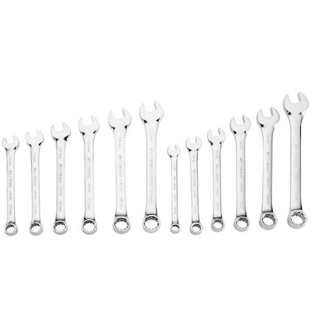 Universal Wrench Set,SAE/Metric,12 Pc