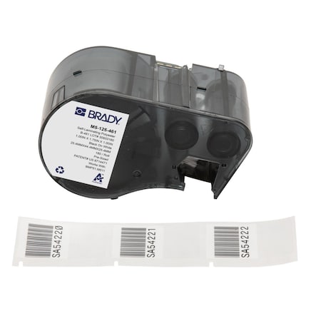 Label/RibbonCartridge,White,1-3/4inW