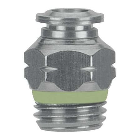 Push-Fit Adapter Fitting, Push-to-Connect x Universal, 6mm Tube OD, 1/8 in Pipe Size