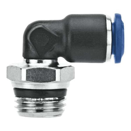 Push-Fit Elbow Fitting, Push-to-Connect x Universal, 1/4 in Tube OD, 5/32 in Pipe Size