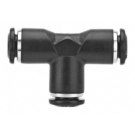 Push-Fit Tee Fitting, Push-to-Connect x Push-to-Connect x Push-to-Connect, 12mm Tube OD