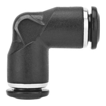 Push-Fit Adapter Fitting, Push-to-Connect x Push-to-Connect, 6mm Tube OD, Plastic/Metal Combination