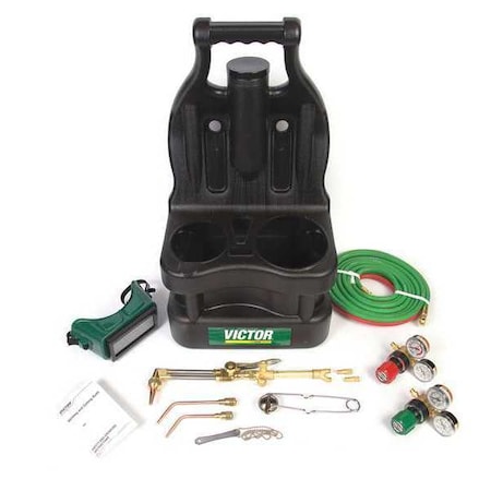 Gas Welding Outfit, G150 Series, Acetylene, Welds Up To 1/4 in CGA-200, CA1260, 0-W-J, 2-W-J