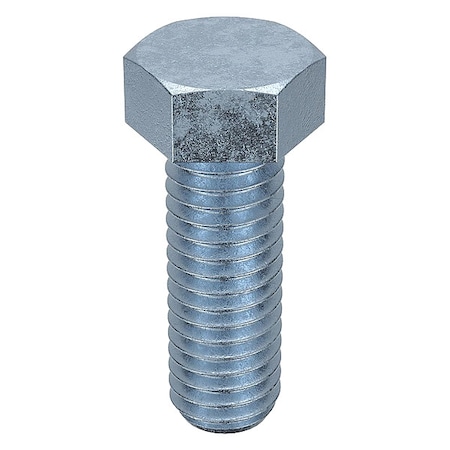 Class 8.8, M6 Hex Head Cap Screw, Plain Steel, 25 mm L, 100 PK