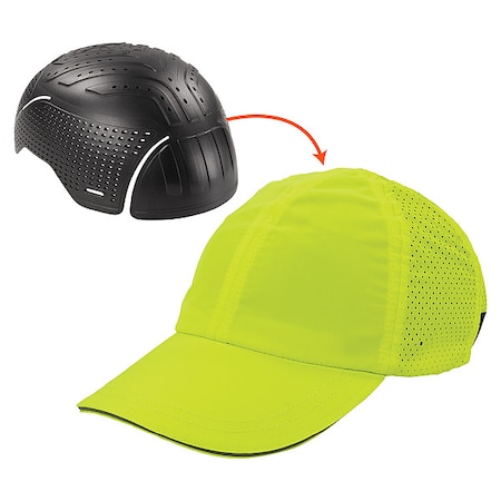 Bump Cap, Baseball, Polyethylene, None Suspension, Fits Hat Size 6 3/4 to 7 3/4