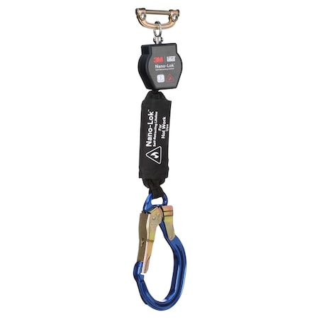 DBI-SALA Self-Retracting Lifeline, 6 ft. Length, Rebar Hook, Aluminum, 1 Leg(s)