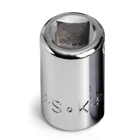 3/8" Drive, 4 pt SAE, Socket, 4 Points,  Steel, Chrome, 11/32 in
