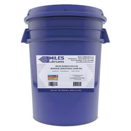 5 gal Gear Oil Pail 220 ISO Viscosity, 90W SAE, Amber