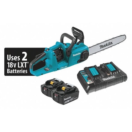 16 in L Cordless Battery-Powered Chainsaw Kit, 18 V, 5.0Ah, Battery Included