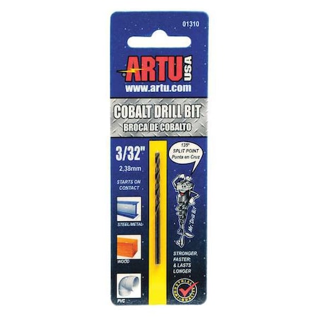 3/32" Cobalt Jobber Length Drill Bit