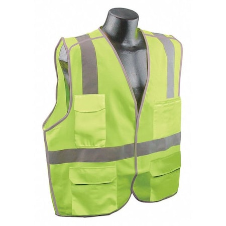 High Visibility Vest,Yllw/Green,2XL/3XL