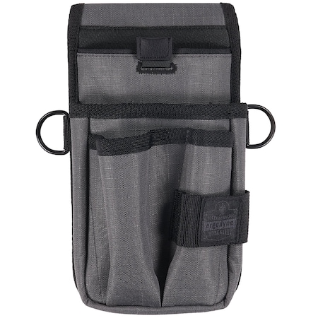 Belt, Gray Tool Pouch Device Holster Belt Clip, Gray, Polyester