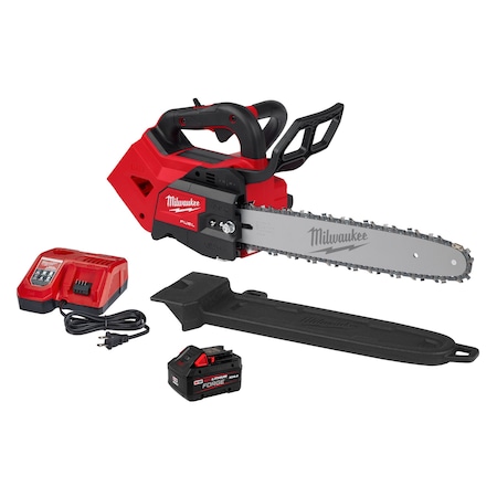 14" L Cordless Top Handle Chainsaw Kit, 2.7 hp, 18 V, 8.0Ah, Battery Included