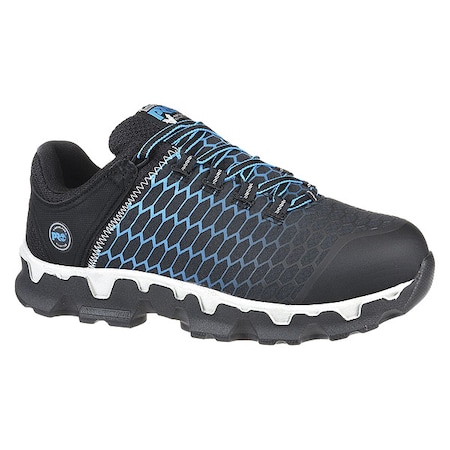 Men's Athletic Shoe, Nylon Upper, Polyurethane Outsole, Black/Blue, 8