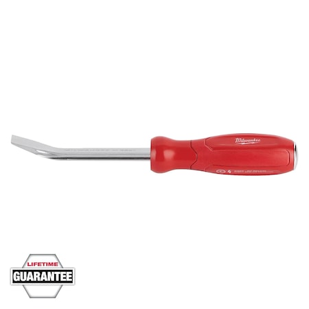 Pry Bar, All Metal Core, Comfortable Tri-Lobe Handle, Corrosion Resistant, Hammer-Ready Strike Cap, 8 in