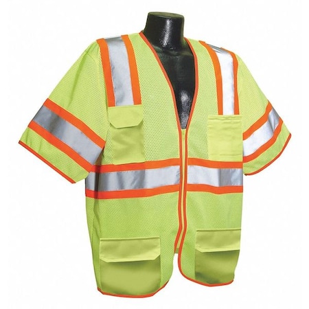 High Visibility Vest,Yellow/Green,2XL