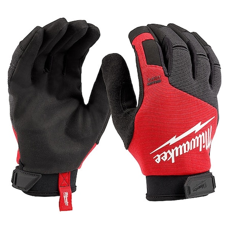Work Glove, Synthetic Leather Palm, Breathable Lining, Smartswipe Knuckle, Reinforced Thumb, M