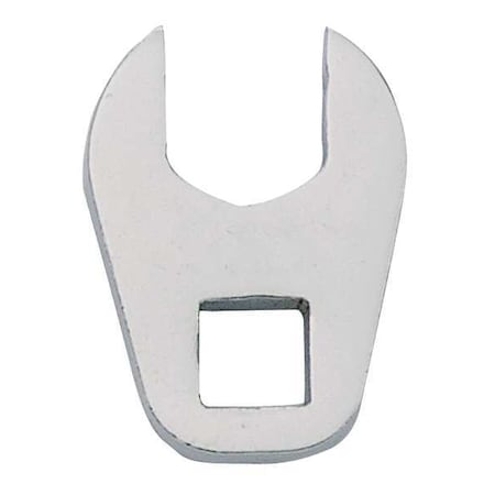 3/8" Drive, Metric 22mm Crowfoot Socket Wrench, Open End Head, Full Polish Finish